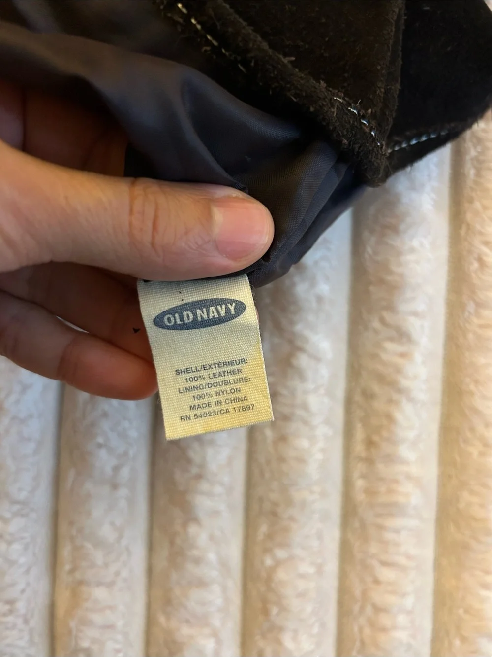 Old Navy genuine suede